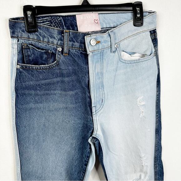 Revice Denim Dream Fit/ Blue Division Two Toned Distressed Jeans Size 27 - Picture 6 of 11